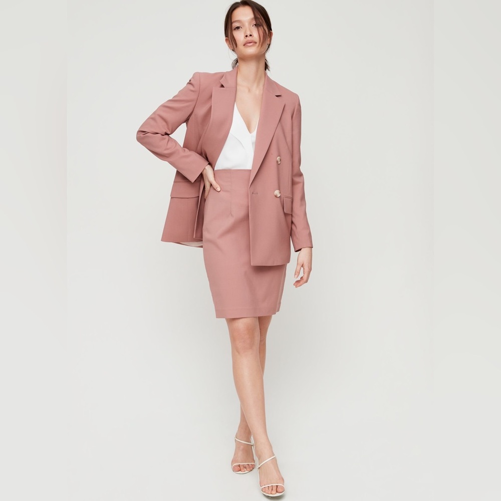 Babaton Pink Pencil Skirt